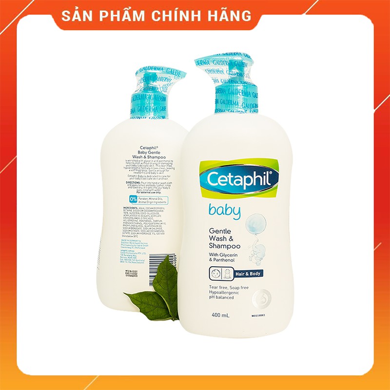 [ CHÍNH HÃNG ]Sữa Tắm Gội Toàn Thân Cetaphil Baby 2In1 (400ml)