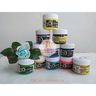 [BinhDương] Màu acrylic 3D 100ml giá rẻ Màu vẽ được trên tất cả các chất liệu