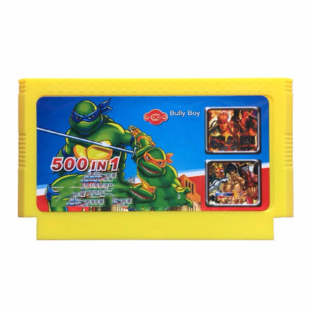 Băng game nhựa 500 in 1 trò chơi không lập lại cho máy chơi game 8 bit