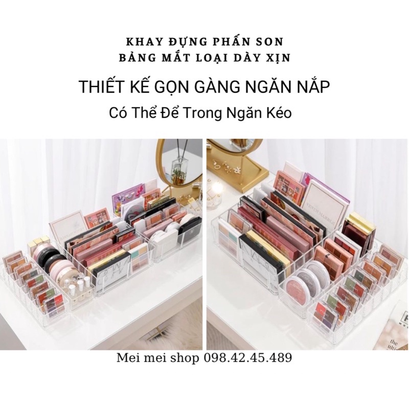 khay đựng son phấn bảng mắt