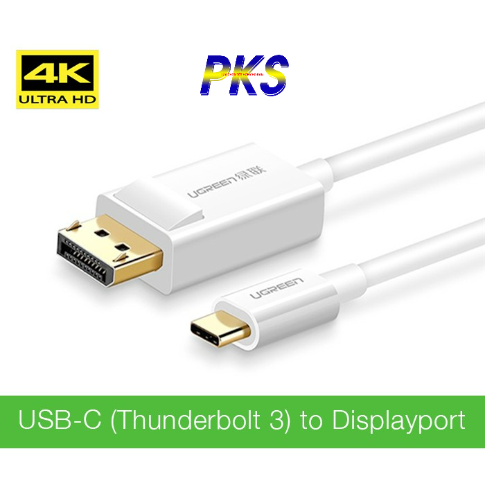 Cáp chuyển đổi USB Type C to Displayport dài 1.5m hỗ trợ 4K Ugreen 40420