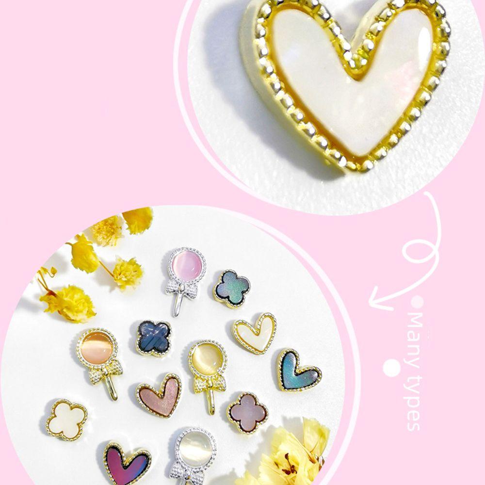 Móng Tay Giả|Phụ Kiện Trang Trí Móng Nghệ Thuật Tạo Hiệu Ứng 3D Hình Trái Tim DIY