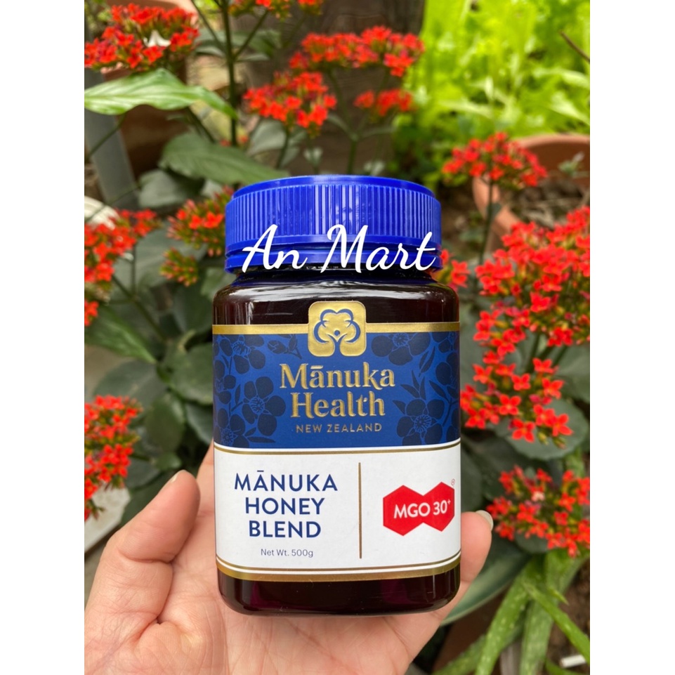 Mật ong Manuka Health, Manuka Honey Blend MGO 30+ 500gr New Zealand An mart nhập khẩu chính hãng