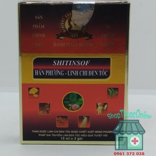 Nhuộm tóc shitinsof hán phương linh chi đen tóc hộp 3 gói
