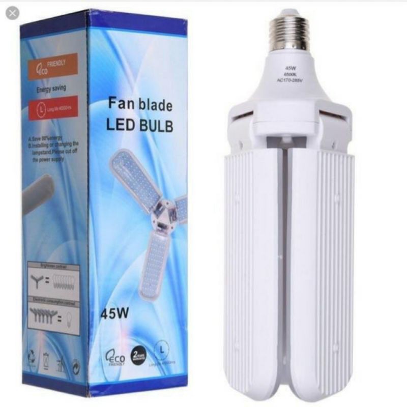 Bóng Đèn Led 45W Hình Quạt 3 (Ba) Cánh Siêu Sáng (Fan Blade Led Bulb)