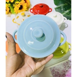 Chén Sứ Ăn Dặm Có Nắp Size To Cho Bé