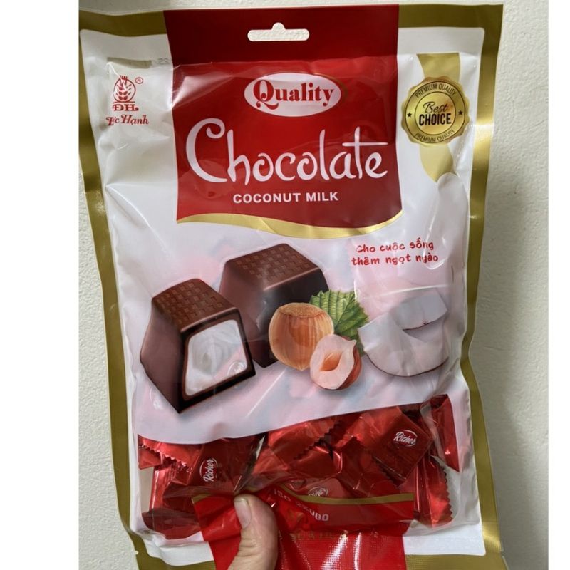 kẹo sữa dừa 🥥🥥 chocolate Coconut milk Đức Hạnh gói 300g