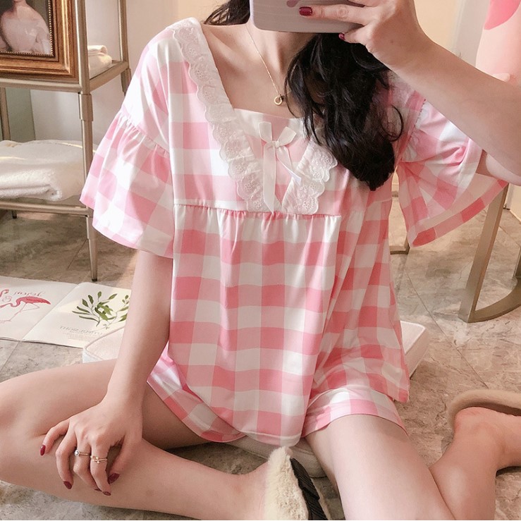 Đồ Bộ Tay Ngắn Quần Đùi Baby Doll Siêu Xinh - DB021 | BigBuy360 - bigbuy360.vn