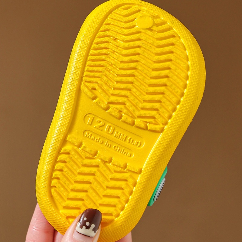 Dép Sandal Đục Lỗ Đi Trong Nhà Tắm Chống Trượt Hình Khủng Long Hoạt Họa Thời Trang Mùa Hè Mới Cho Bé Trai Bé Gái
