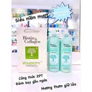 Dầu gội xả biotin collagen xanh dương 500 - 1000ml