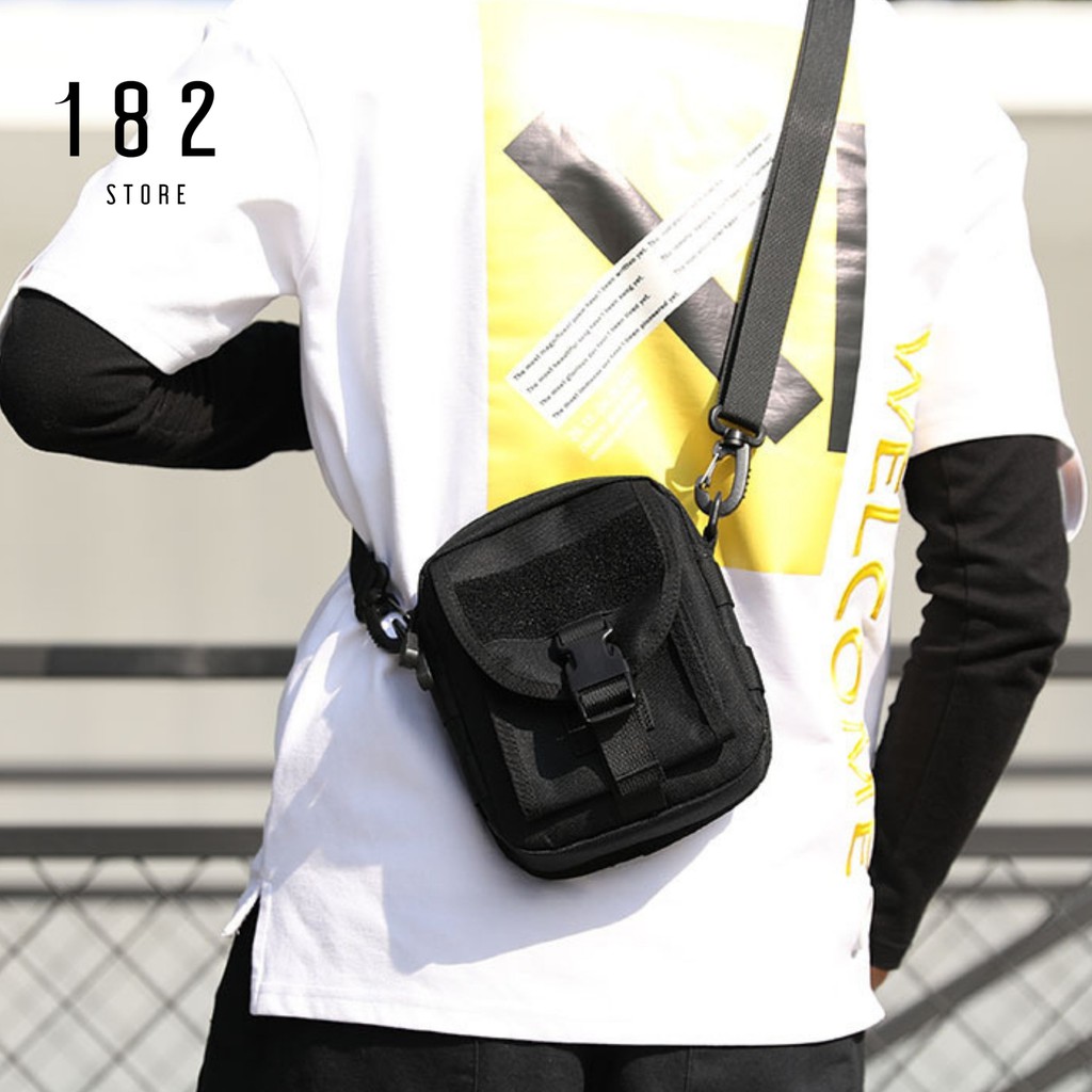 Túi Đeo Chéo Unisex Thời Trang Nam Nữ Chất Liệu Vải Polyester Dệt Trơn Cao Cấp Freeship - The Black Box | BigBuy360 - bigbuy360.vn