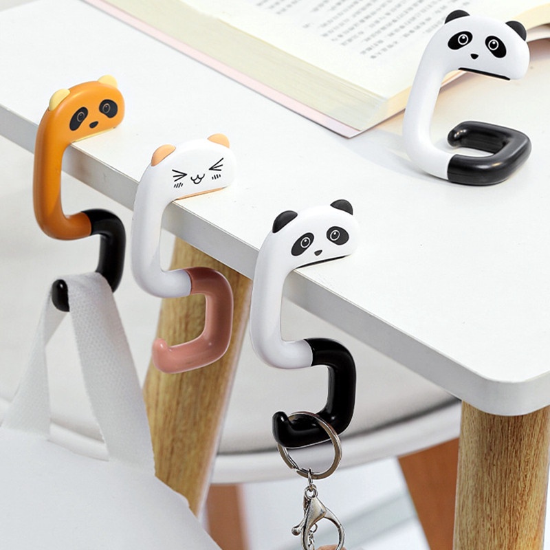 1 Móc Treo Túi Xách Đa Năng Hình Động Vật Hoạt Hình Dễ Thương