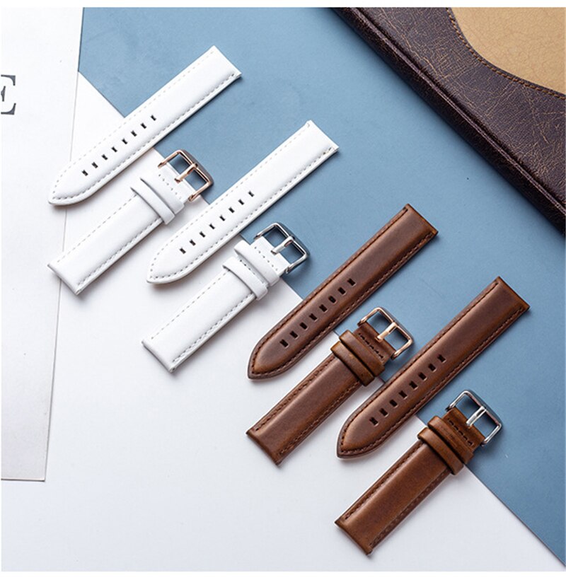 Dây Da Khóa Kim Loại Cho Đồng Hồ Dw Daniel Wellington (12Mm / 14mm / 18mm / 20mm / 22mm)