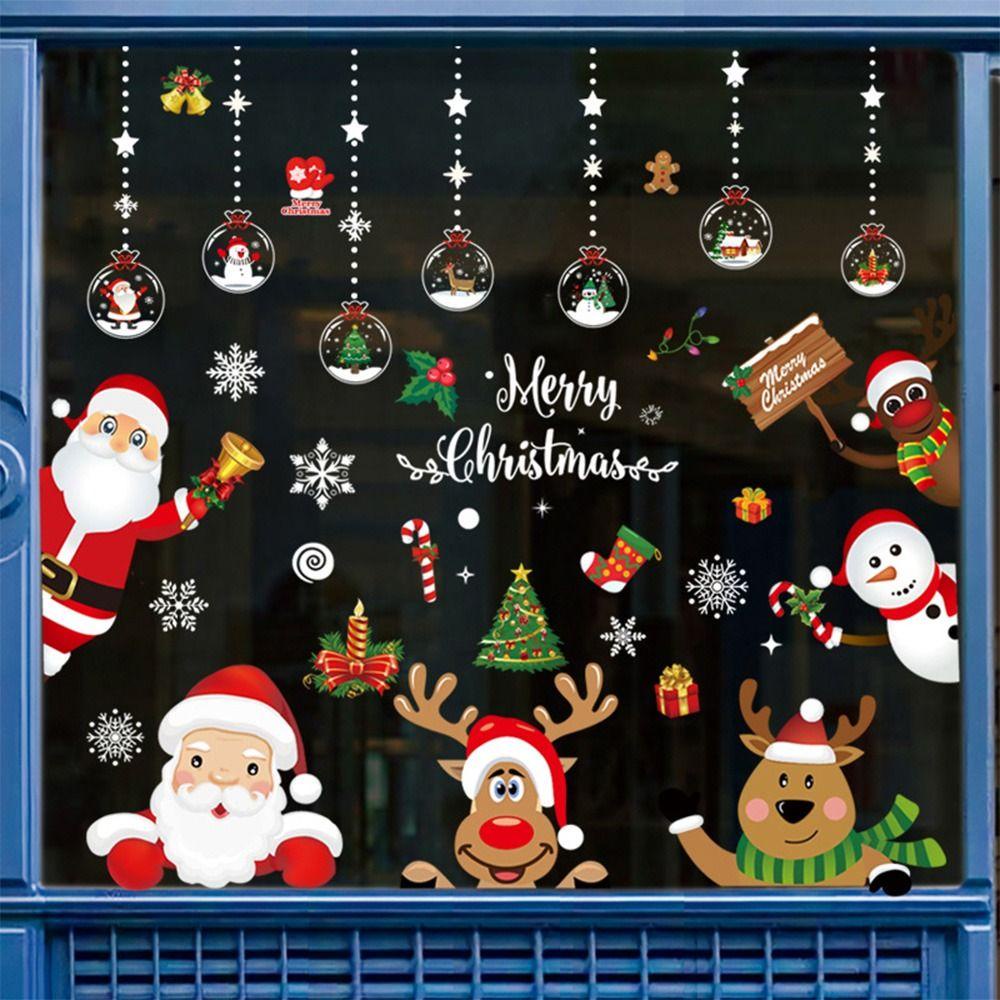 Sticker Dán Cửa Sổ Trang Trí Giáng Sinh diy
