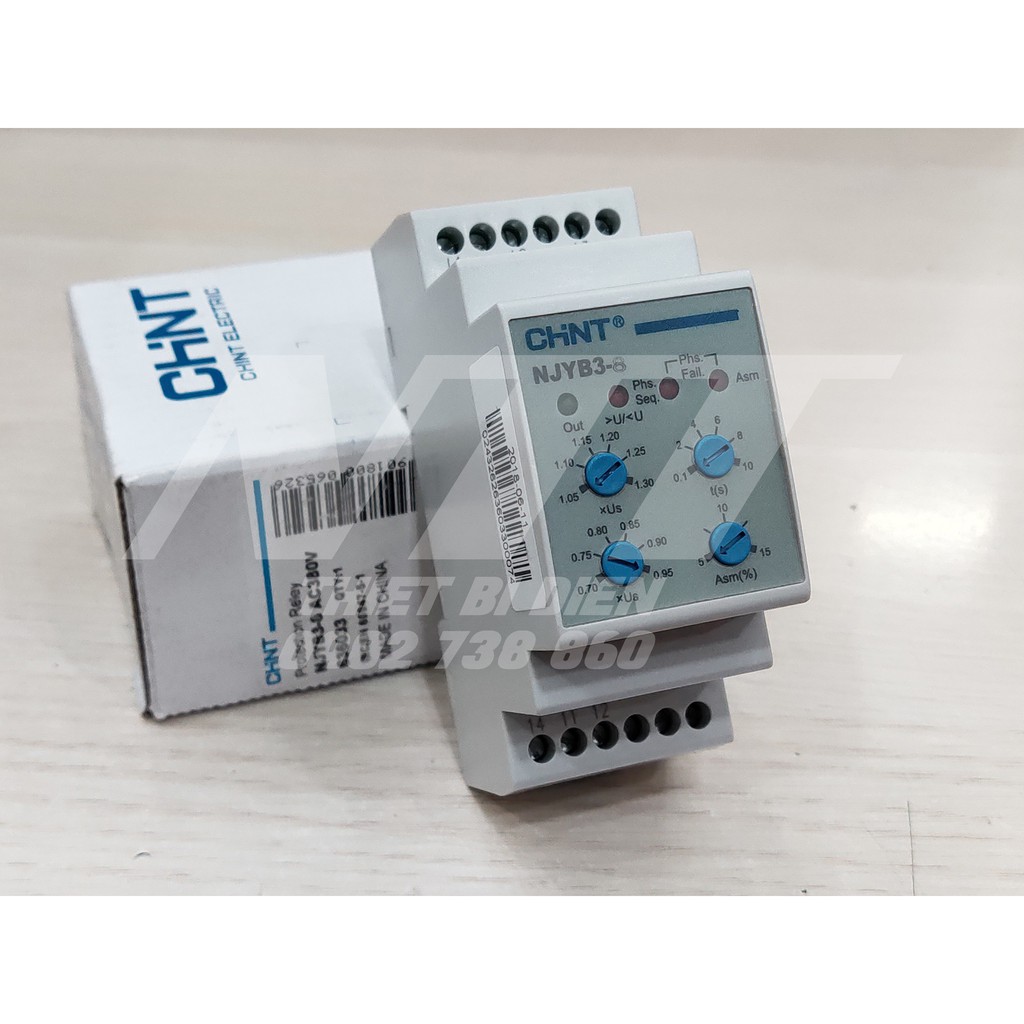Rơle bảo vệ điện áp NJYB3-8 Chint
