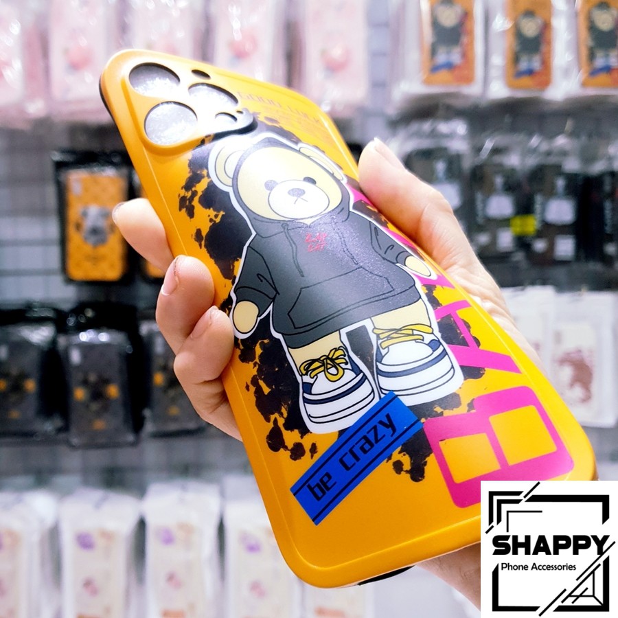 Ốp Lưng IPhone Gấu Ted Baby Dẻo Viền Vuông Các Dòng 7Plus/8Plus/X/XS/XsMax/11/11ProMax/12ProMax [Shappy Shop]