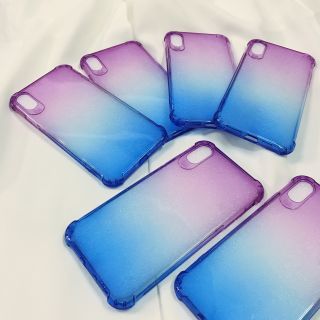 Ốp lưng Iphone Xs Max phối màu xanh tím