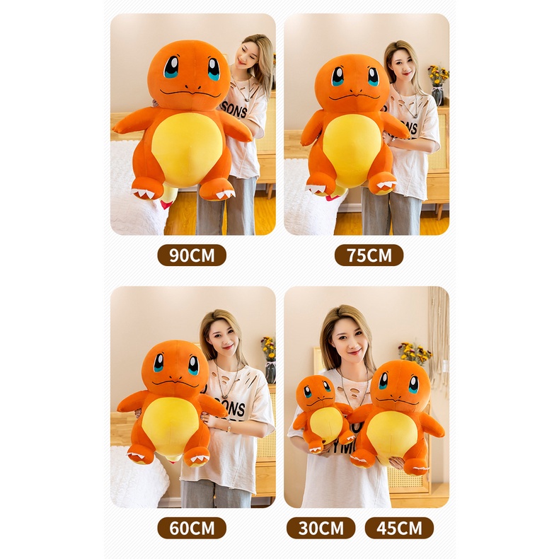 Gấu bông pokemon charmander khủng long lửa (30cm---&gt;90cm) mới 100% hàng cao cấp loại 1