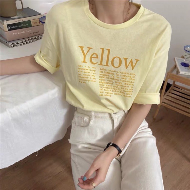 (Có sẵn) Áo Thun Cotton Nữ In Chữ Minipie