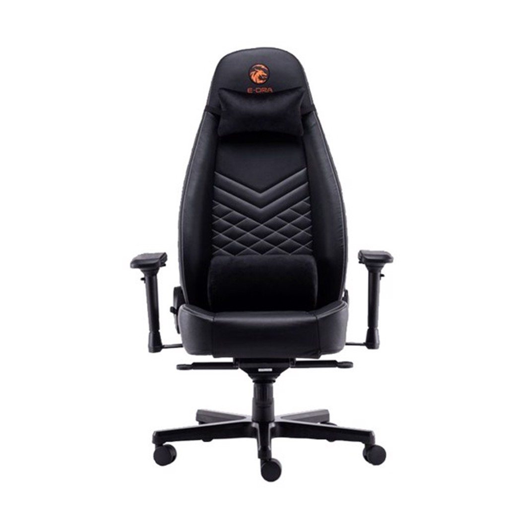 Ghế Gaming da thật Big Boss E-DRA EGC2021 LUX - Hàng cao cấp - Ngả 180 độ - Chân nhôm - Đệm đúc nguyên khối
