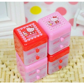 Set tẩy kitty kèm hộp có ngăn kéo T100 gôm cute dễ thương