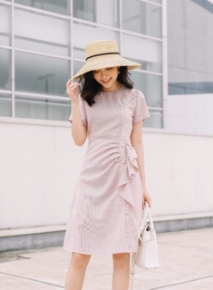Đầm dự tiệc hoạ tiết eo duyên dáng