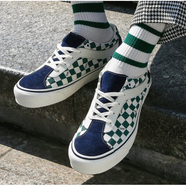 [Đề nghị đặc biệt]Vans classic series sneakers sneakers Bold Ni men and women checkerboard new official