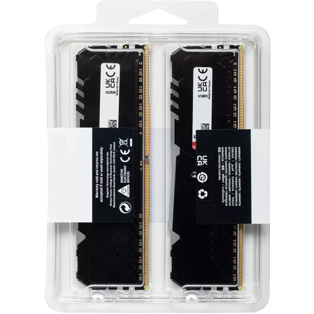 Ram PC Kingston Fury Beast RGB 16GB 3200MHz DDR4 (2x8GB) KF432C16BBAK2/16