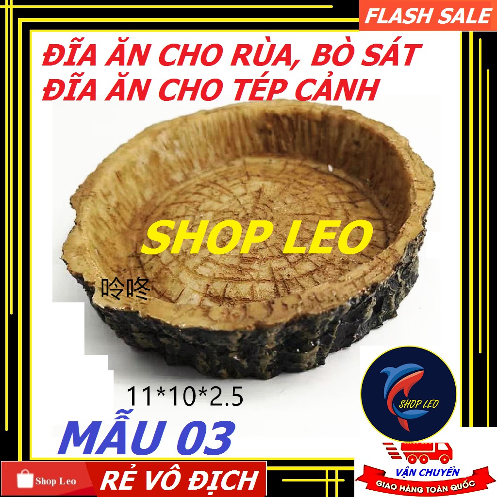 Đĩa đựng thức ăn cho rùa, bò sát - Đĩa cho tép ăn -  khay đựng thức ăn tép, cá thủy sinh