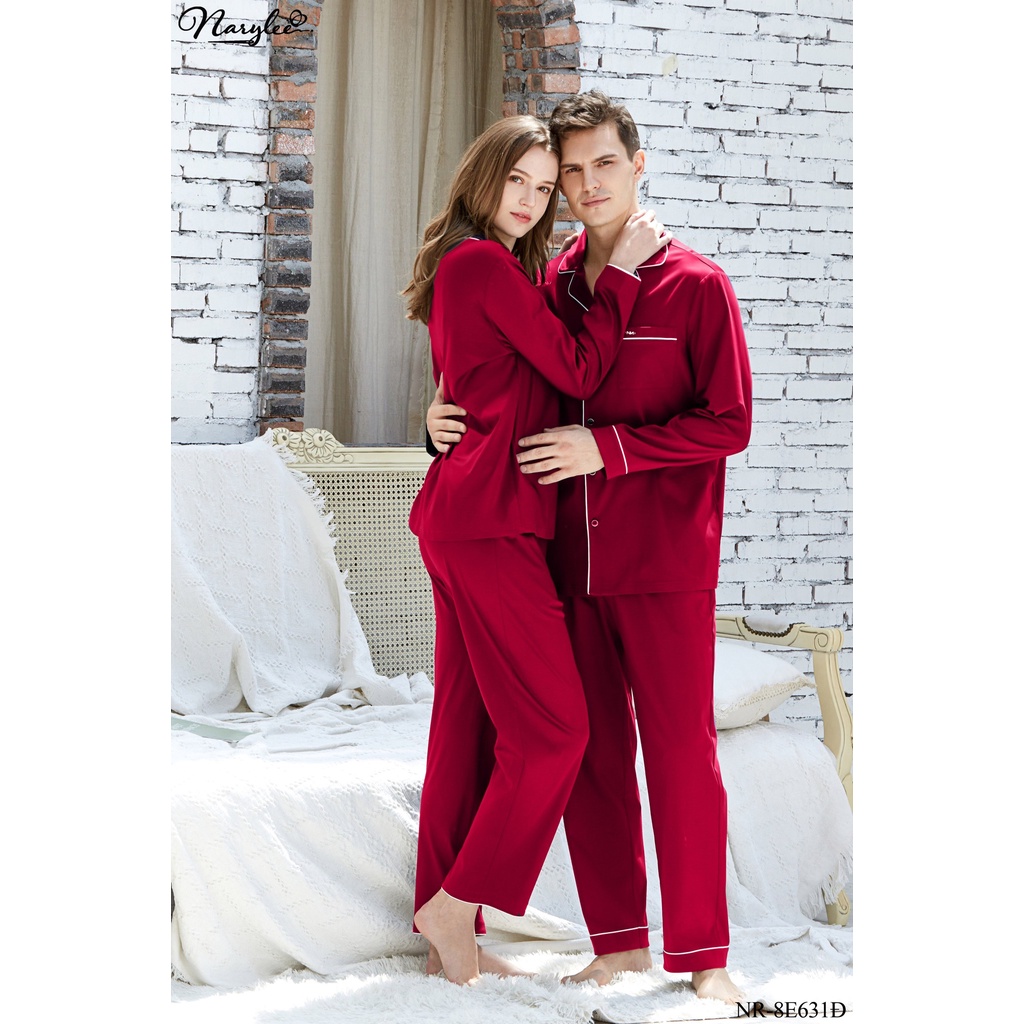 Bộ Đồ Ngủ Mặc Nhà Pyjama Narylee Dài Tay Thu Đông NR8E631
