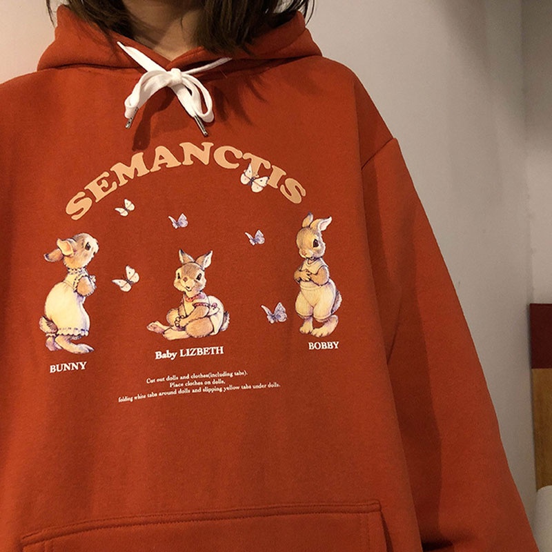 Áo Hoodies Có Nón Dài Tay Thời Trang Nữ