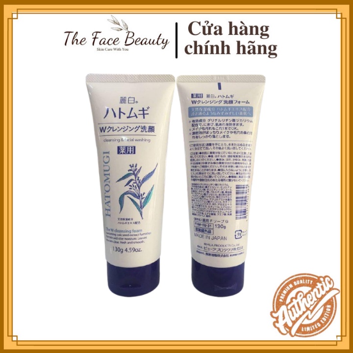 Sữa Rửa Mặt Hatomugi Naturie Hạt Y Dĩ 130g Nhật Bản Chính Hãng