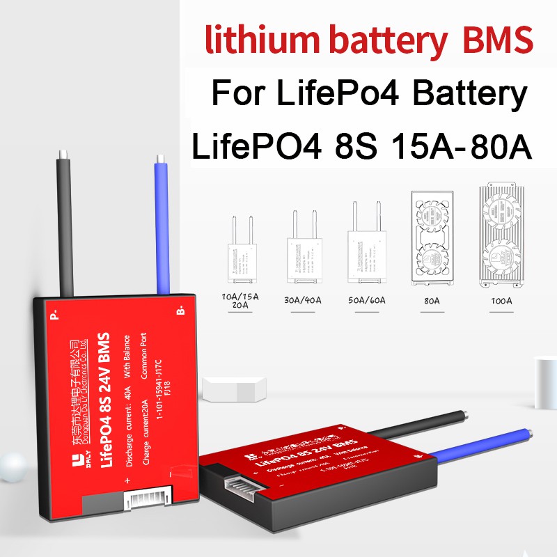 Bảng Mạch Cân Bằng 8s 24v 15a 20a 30a 40a 50a 60a Lifepo4 Cho Xe Scooter Điện