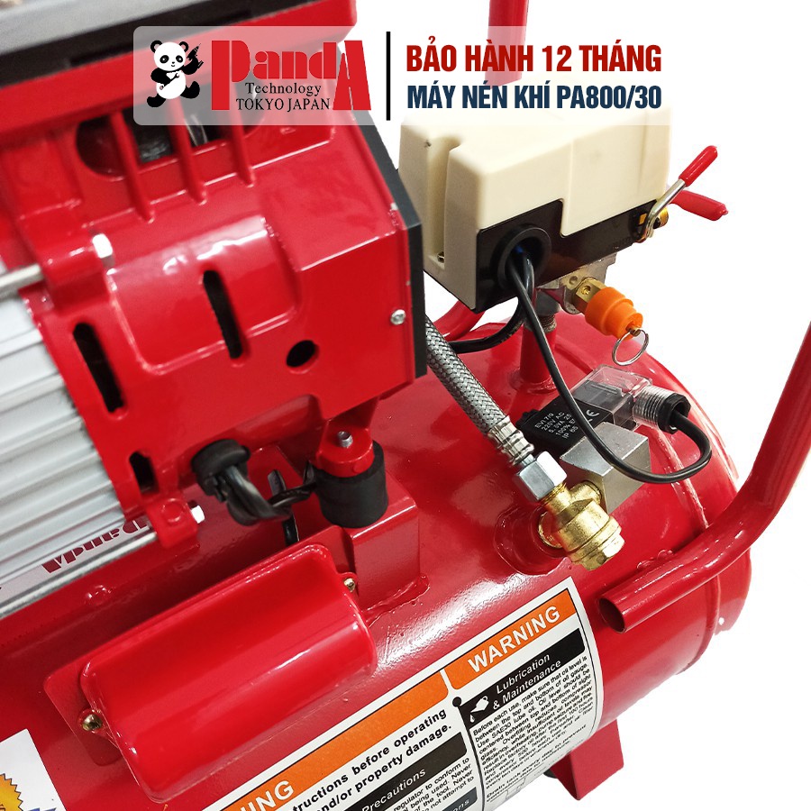 Máy nén khí không dầu Panda PA800/30, Bình 30L, Công suất 850W, Bảo hành 12 tháng