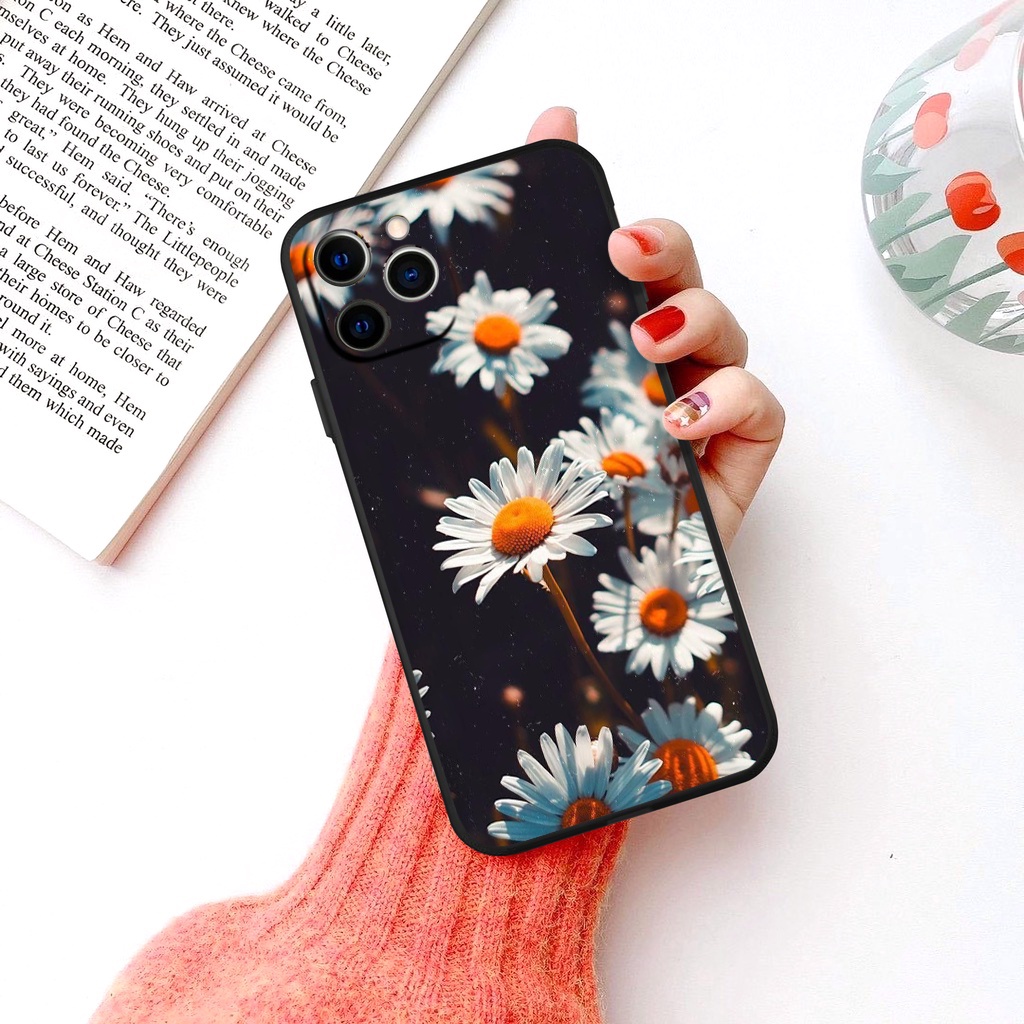 Ốp lưng iPhone ốp lưng ốp hoa cúc họa mi từ iP 6 đến  13 promax