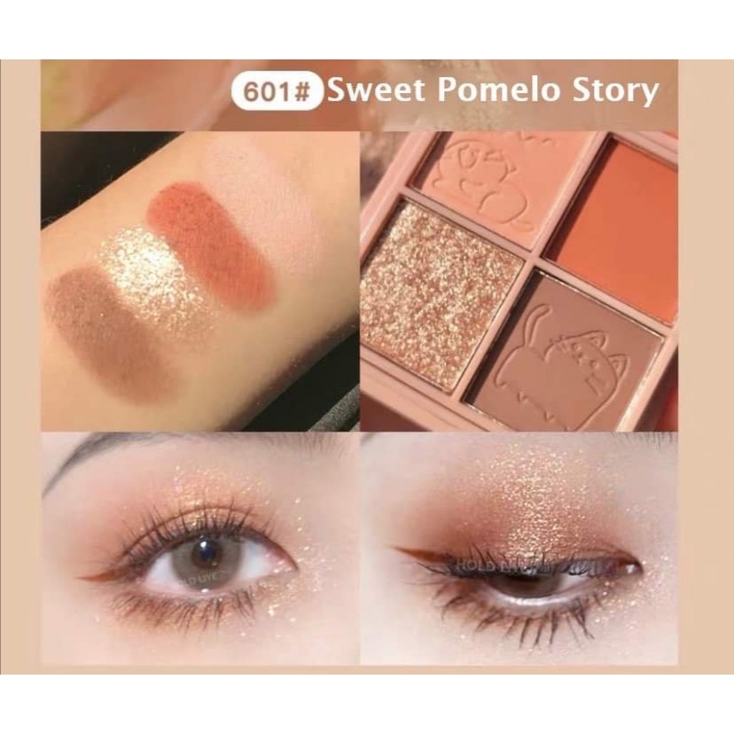 Bảng Phấn Mắt 4 Màu Mèo Hold Live Yue Mu Impression Eyeshadow Palette