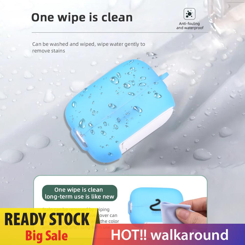 Vỏ Bảo Vệ Hộp Sạc Tai Nghe Insta360 Go 2 Bằng Silicon Chống Trầy Xước Ốp