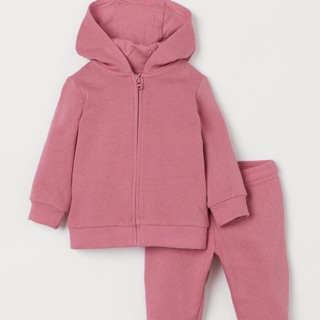 Bộ nỉ kéo khoá HM( size 1-5/6y)