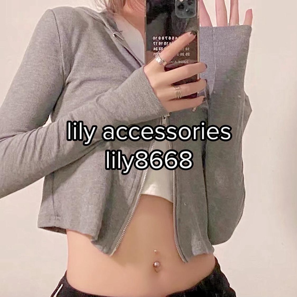 khuyên rốn bi tròn trơn không gỉ