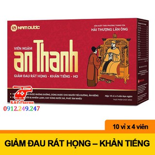 Viên ngậm An Thanh giảm đau rát họng, khan tiếng, ho