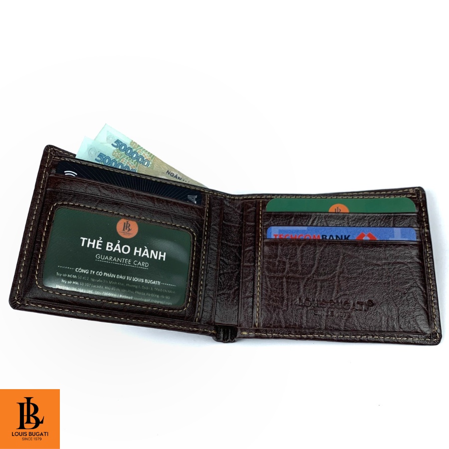 Ví da nam cao cấp thương hiệu LOUIS BUGATI VME16 ví cầm tay nam
