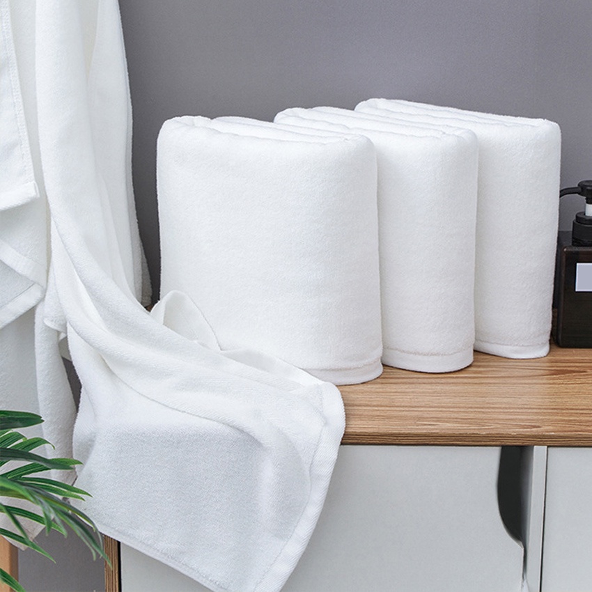 Khăn Tắm Cotton Dày Dặn Mềm Mại 80*180/100*200cm Dành Cho Người Lớn Và Trẻ Em