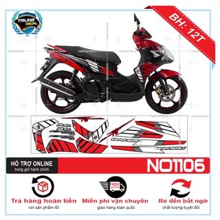 Tem xe nouvo 5 chế đỏ đen - trung decal