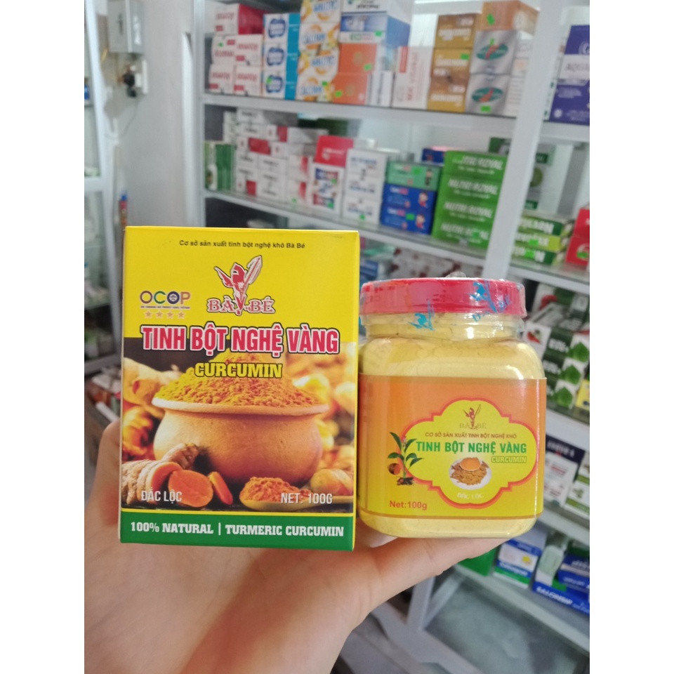 Tinh bột nghệ vàng Curcumin Bà Bé 100g