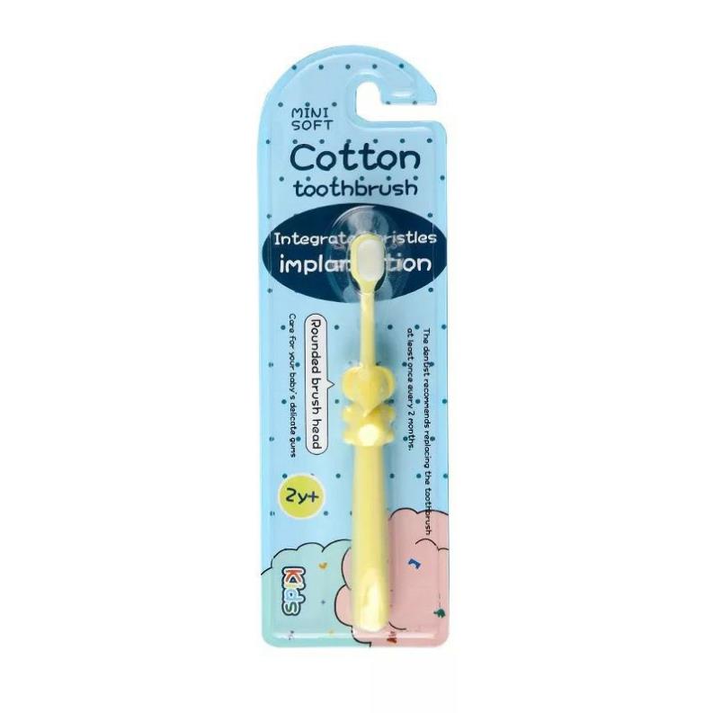 Bàn Chải Đánh Răng Cotton Cho Bé Tập Đánh Răng Sợi Lông Tơ Siêu Mềm