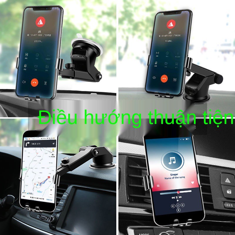 Giá đỡ điện thoại di động trên ô tô Tạo tác mới cốc hút đa năng ổ cắm đa- chức điều hướng