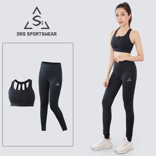 Set Bộ Áo Bra và Quần Legging Tập Gym, Yoga, Chạy Bộ DRS Chất Thun Thể Thao Co Giãn Thoải Mái (DRNCB02)