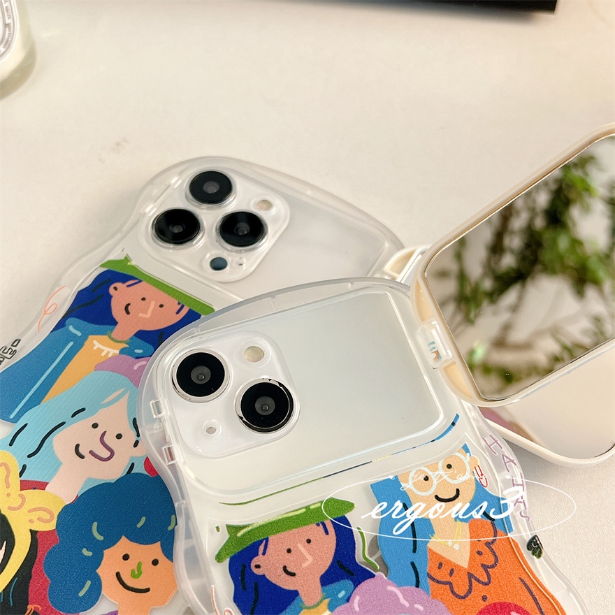 Ốp Điện Thoại Mềm Tráng Gương Họa Tiết Gợn Sóng Cho iPhone 14 13 12 11 Pro Max X XR Xs Max
