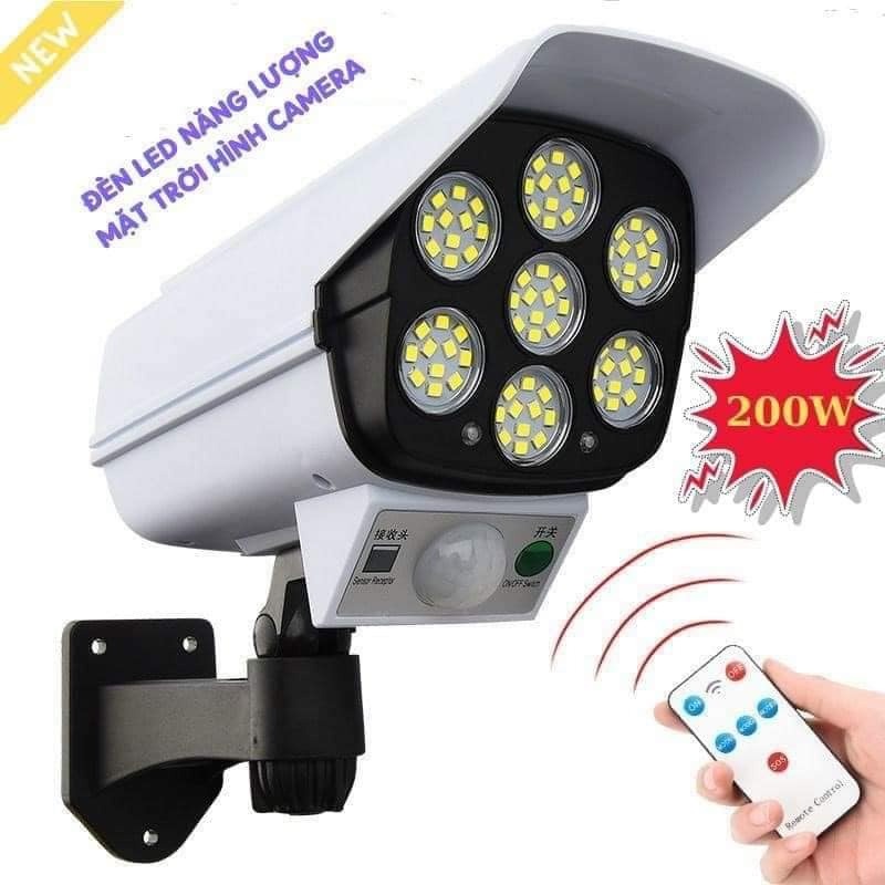 Đèn năng lượng mặt trời cảm biến tiết kiệm giả camera chống trộm chống nước có điều khiển Miibooshi D5.035
