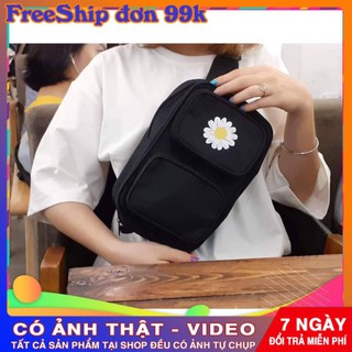 Túi đeo chéo hình bông hoa cúc đeo 2 kiểu